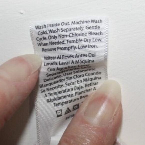 Time and Tru Pink &White  Stripe Swiss Dot Blouse Sz S Babydoll Fit Keyhole Back - Picture 9 of 9